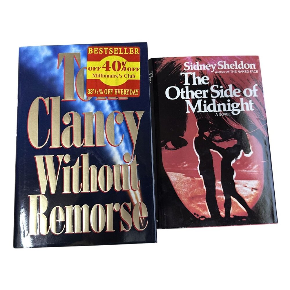 Hardback Books 2 Books Without Remorse & The Other Side of Midnight GC - Picture 1 of 6
